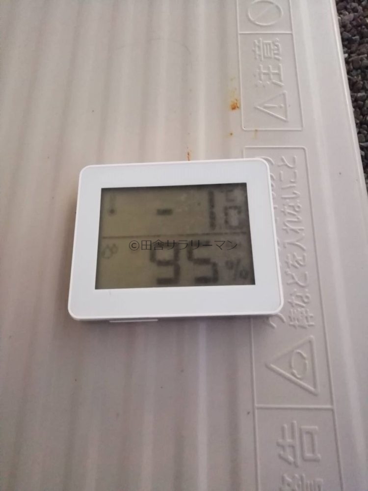 屋外の温度と湿度